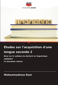 Études sur l'acquisition d'une langue seconde 2